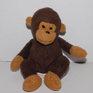 Russ Luv Pets 7" Plush Monkey Chimp Mulligan chamois feel Stuffed Bean Bag Toy
